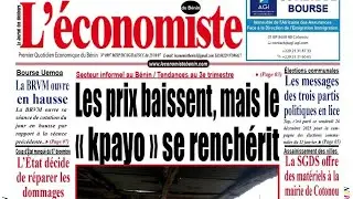 L'économiste TV : La revue de presse du lundi 29 décembre 