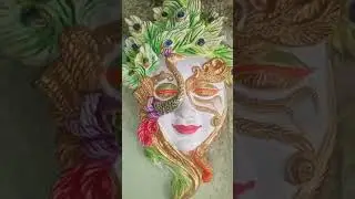Krishna mask face 🎨🖌️#art #artguruvijay #drawing #painting #craft #pinkivijay123 #shorts #youtube