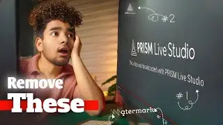 How to remove watermark in prism live studio | Remove watermark from end of the stream | prism live