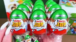 Kinder Joy Minecraft 2026! 24 Surprise Eggs ASMR Unboxing!