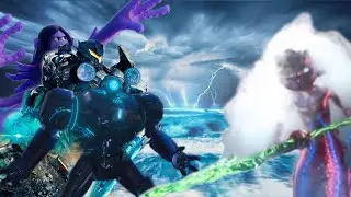 Gipsy avenger, Gun robot and Ruby Gillman vs. nerissa