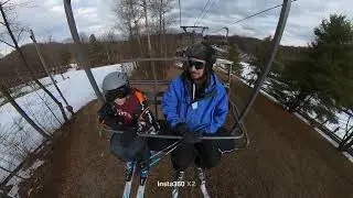 Remy describes his first ski fall