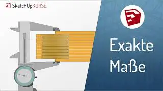 [SketchUp] Exakte Maße eingeben  | Tutorial