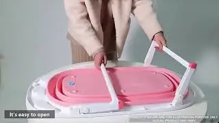Folding Baby Bath Tub with Drain Plug