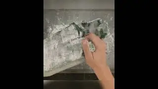 fake grid with powder crush!! asmr floral foam!!