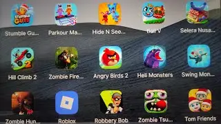 Roblox lari dari carnaval of teror,angry birds 2,zombie hunter,robbery bob,car race || Roblox