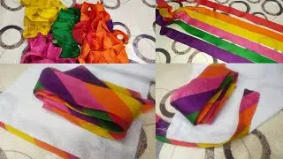 new colorful chata Patti easy tutorial | cutting and stitching ideas | piping #diy #craft #piping