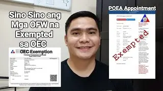 MGA OFW NA EXEMPTED SA OEC | SINO SINO ANG MGA OFW NA EXEMPTED NA SA OEC | OEC EXEMPTION | POPSBAM.