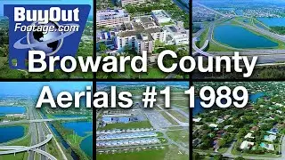 Broward County Florida 1980s Aerials #1 | Miami | Ft. Lauderdale Vintage Stock Footage