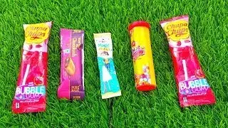New unboxing rainbow satisfying candy milka chocolate lolipop opening with gems opening video