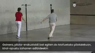 Iruñeko euskal pilotaren historiari buruzko bisita gidatuendako