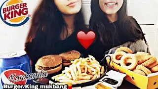 Burger King mukbang🍟| Kankamla mide fesatı geçirdik | Türkçe mukbang | Turkish ASMR