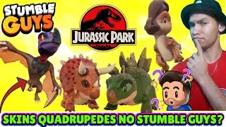 JURASSIC PARK VOLTOU AO STUMBLE GUYS COM NOVAS SKINS INCR&Iacute;VEIS E NOVO ESTILO QUADRUPEDE IN&Eacute;DITO 0.93