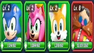 Sonic Forces Speed Battle - All 4 Lego Runners ( Sonic, Tails, Amy, Dr Eggman) Gameplay