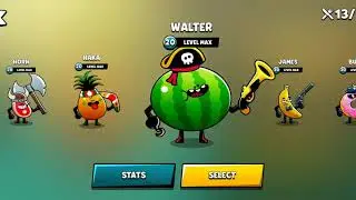 Food Gang ALL Characters Max upgraded to level 20 gameplay