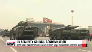 UN Security Council condemns North Korea's short-range missile tests