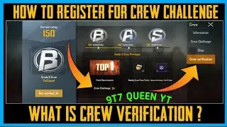 HOW TO JOIN CREW PUBG MOBILE #PUBGMOBILE #BGMI #CREWCHALLENGE #TRENDING #VIRALVIDEO #OP 9T7 QUEEN YT