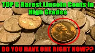 😮💰$100,000 Non-Key Date Lincoln? TOP 5 RAREST Pennies In High Grade Red!