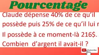 COMMENT CALCULER X POURCENTS D'UN NOMBRE?
