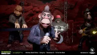 2024 Reallusion 3D Character Contest Monkey Band rendered in Unreal
