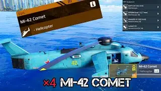 Modern Warships Mi-42 comet review and gameplay #modernwarships #gaming #mwneval #mwcreator #game 