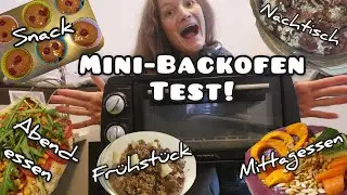 Alle Mahlzeiten aus dem Mini-Backofen 🤭🍕- Der ultimative Test!//vegan food😋