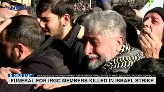 Funeral in Tehran for IRGC Members Killed in Israel-Linked Strike
