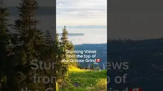Breathtaking Mountain Views in Vancouver 🇨🇦 #GrouseGrind #VancouverViews #Shorts #mountainhiking