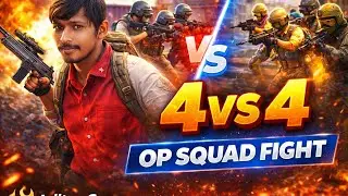 BGMI 4 vs 4 | OP Squad Fight 🔥