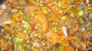How to make okra soup recipe - Nigeria okra soup #okrasoup #okrosoup #nigeriasoup #okrarecipe 