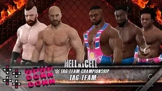 Hell In A Cell 2016: New Day vs. Cesaro & Sheamus — Raw Tag Team Title Match — WWE 2K17 Match Sims
