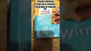 pedigree dentastix made from USA vs made in Thailand#dog#pedigree#dentastix#shorts