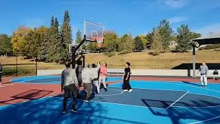 September 27, 2025 - 15&deg;C Weather - Pawatetan Outdoor Basketball Court, Victoria Park, Saskatoon