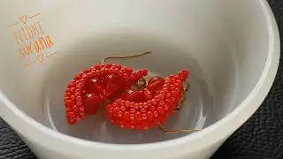 ⚜️ Fresh & Juicy, Earrings/Pendant/Beaded Orange Carpel Jewelry/Aretes Tutorial diy