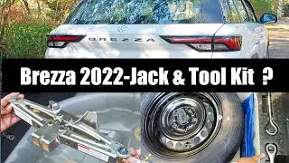 Brezza 2022🚘 ki Jack और Tool Kit कहां है और जैक को कैसे निकाले?How to take take out Brezza's Jack 🚘🤔