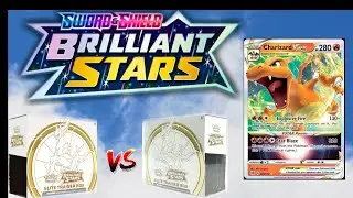 Charizard Vstar, Apertura [Umboxing] de doble ETB,  Pokemon Brilliant Stars.