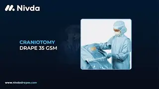 Nivda Craniotomy Drape 35 GSM | Neurosurgery Drape | Craniotomy Surgery Drape | Surgical Drape
