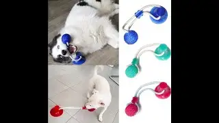 Dog Toys Interactive Suction Cup TPR Ball