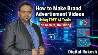 How to Make Brand Advertisement Videos Using FREE AI Tools | No Camera, No Editing