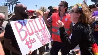 'Straight Pride' event in Modesto draws hundreds as sides clash