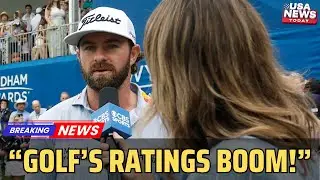 Golf Ratings Surge! CBS Posts Best Season in 7 Years | Cameron Young Breakthrough । USA NEWS TODAY