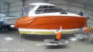 Boot - Yacht Folierung einer Bavaria von yacht-folie.de