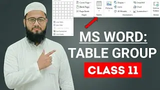 CLASS 11 MS Word Tables Group Full Tutorial | Beginners ke liye Easy Guide