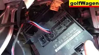 VW Golf 5 how to change comfort control module CCM 1K0 959 433