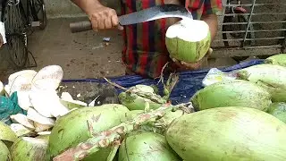 ডাব - Amazing Green Coconut Cutting Skills In Dhaka Street || Bangladeshi Street Food || ডাবের পানি