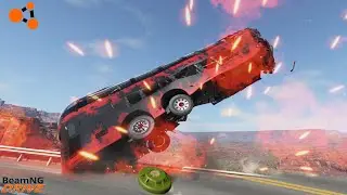 Cars VS Mines/Explosion of cars by mines (Part 2)-BeamNG Drive 2022