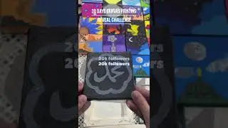 Day 25 😱 | 30 Days Canvas Painting Reveal 🎨 | Road to 20K ❤️