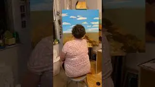 Painting a 36x36&rdquo; canvas