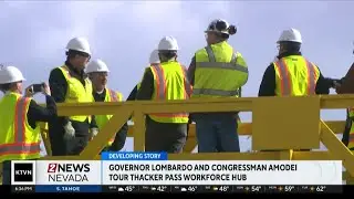 Governor Lombardo and Congressman Amodei tour Thacker Pass workforce hub