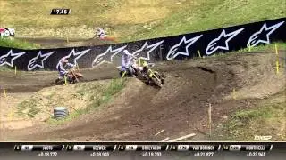 Jeremy Seewer pass Roberts Justs MXGP of Sweden 2015 - motocross